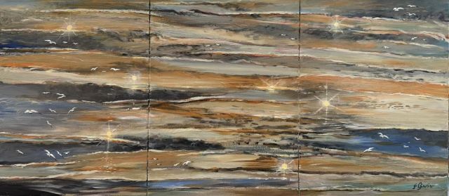 Soleils et goélands, triptyque