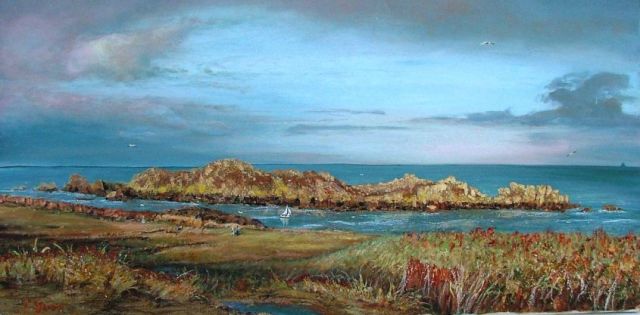 L'île des Landes, vue de la pointe du Grouin