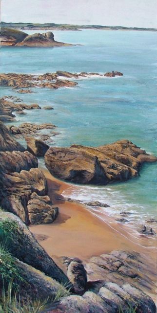 La pointe du Grouin, la falaise