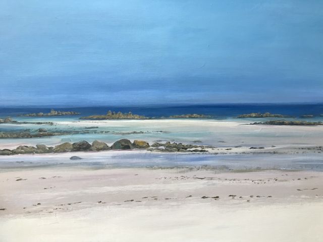 Plage à marée basse